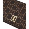 Daks Brown Logo Pattern Leather Long Wallet Dcwa6e717w2