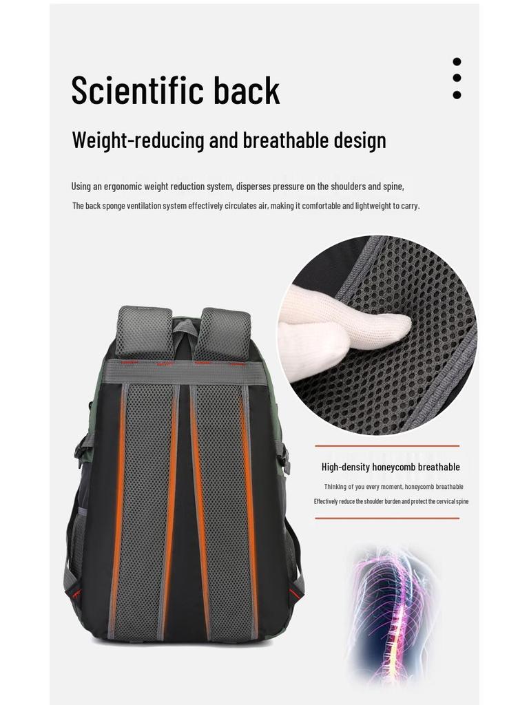 Mochila de Gran Capacidad para Montañismo y Viajes al Aire Libre, para la Escuela y el Deporte