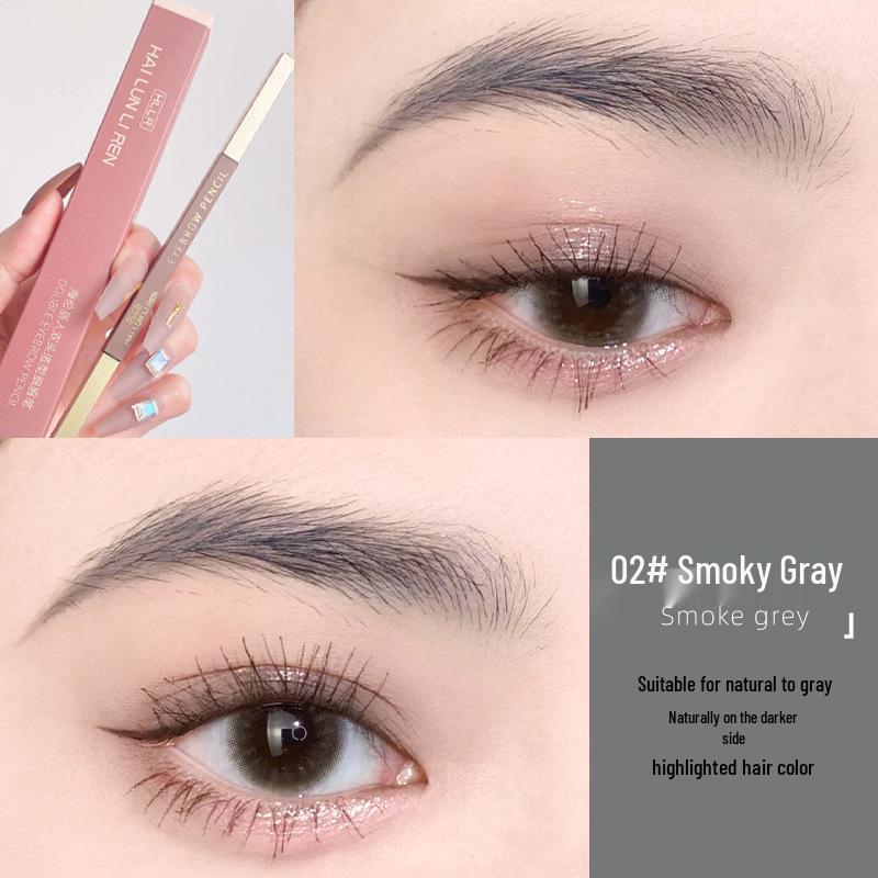 Helen Liren Doppelseitiger Augenbrauenstift: Wasserfest, Wischfest, Schweißfest, Langanhaltende Farbe.