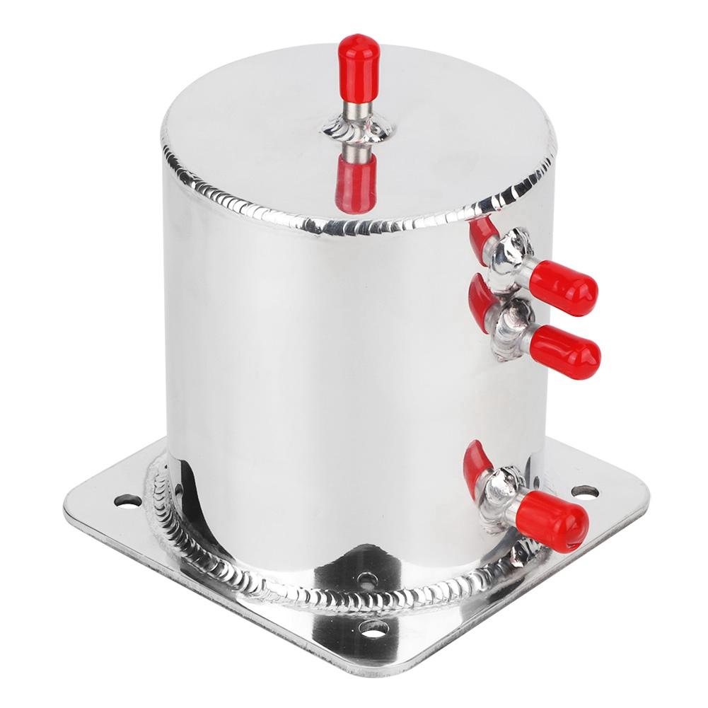 

Mirror Polished Fuel Swirl Pot Aluminium Alloy 1.5 LT Fuel Surge Tanks Box for Race Drift Rally