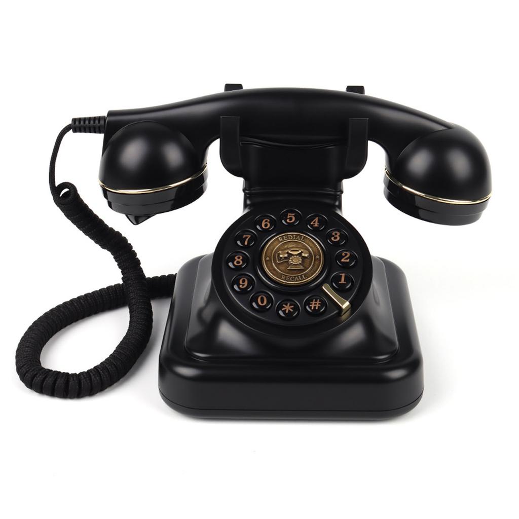 Bluetooth Retro-Telefon mit Freisprecheinrichtung, kabellos, USB-wiederaufladbar, altes Festnetztelefon zum Telefonieren und Musikhören
