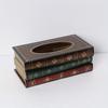 1pc, Tissue Box, Vintage European Style Simulation Book Tissue Box, Home Daily Use Desktop Tissue Storage Box, Suitable For Bedroom, Living Room