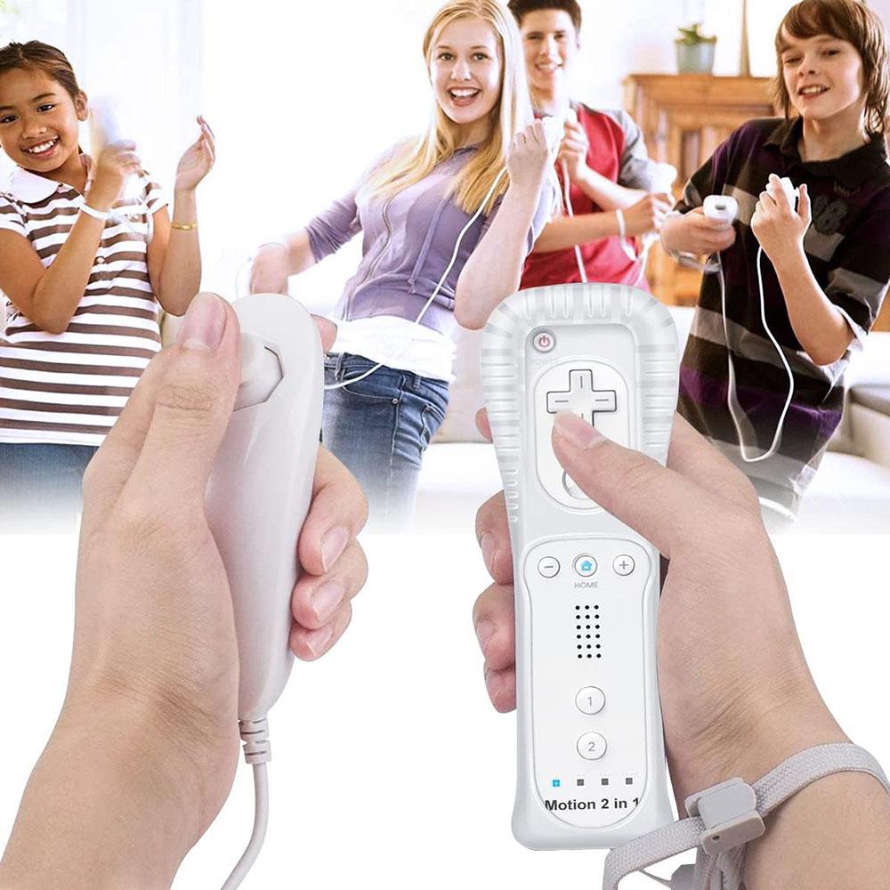 Remote Controller for Nintendo Wii and Wii U,with Silicone Case and Wrist Strap,