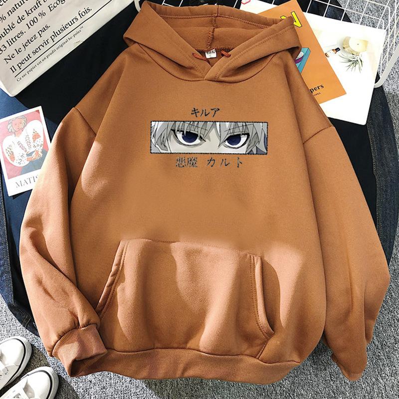 Killua full-time hunter HUNTER x HUNTER hooded sweater HUNTER candy-colored top