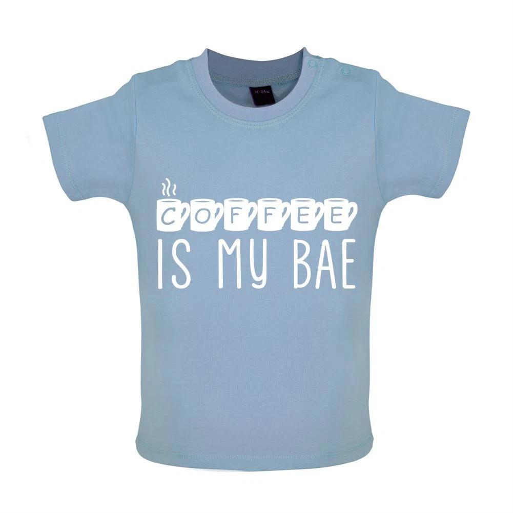 Coffee Is My Bae - Baby Kids Boys Girls Unisex T-Shirt / Babygrow - Latte Mocha Drink Drinking Funny 100