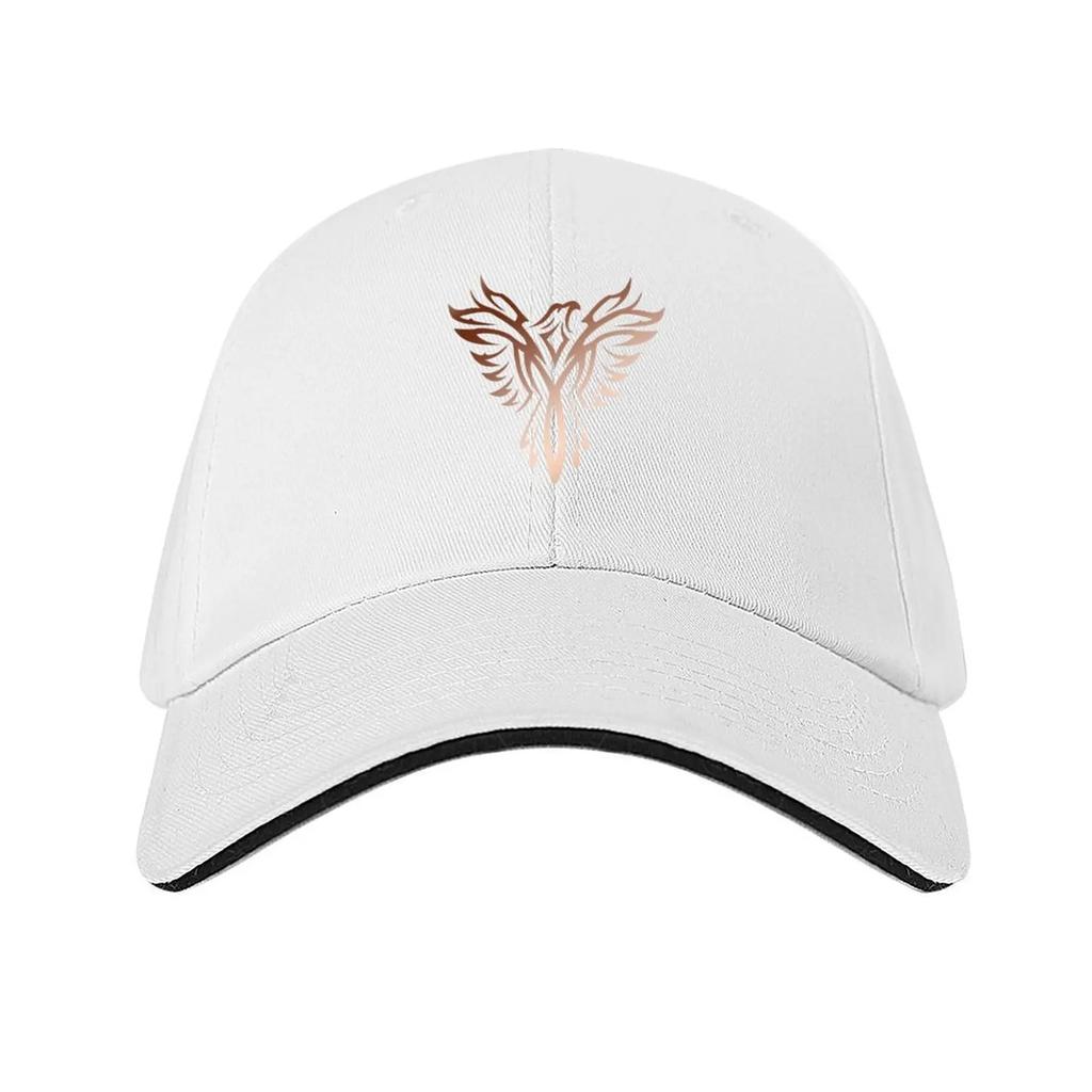 Uccello Mitologico Fenice Risorge Dalle Ceneri Design Fiamma di Rame Vintage Retrò Cappellino da Baseball Nuovo Cappello Cappellini Vintage da Donna Unisex