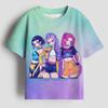 Top female group K-POP series girls T-shirt, KPOP Demon Hunters girls sweatshirt, 3-14Y children's cartoon T-shirt