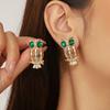 E Earrings Hollow Owl Fashion Earrings for Women