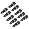 10PCS Black Electrical Screw Holder Durable Flat Tube Type Fusehold  Electronic Equipment
