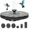 Mini Solcellefontene Basseng Dam Ny Foss Fontene Hageutstyr Dekorasjon Utendørs Solcellefontene Fuglebad 1W/1.4W
