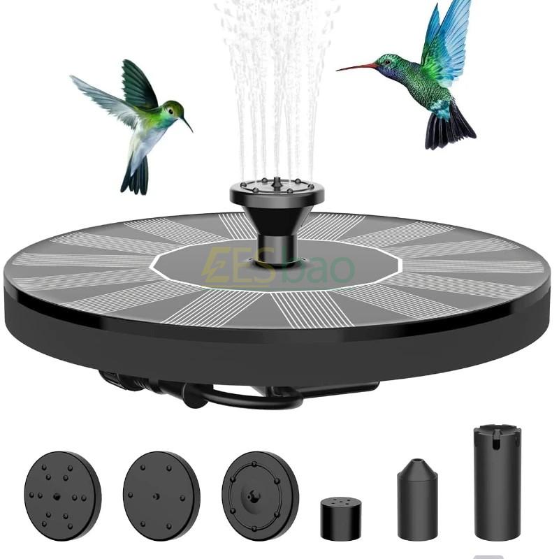 Mini Solcellefontene Basseng Dam Ny Foss Fontene Hageutstyr Dekorasjon Utendørs Solcellefontene Fuglebad 1W/1.4W