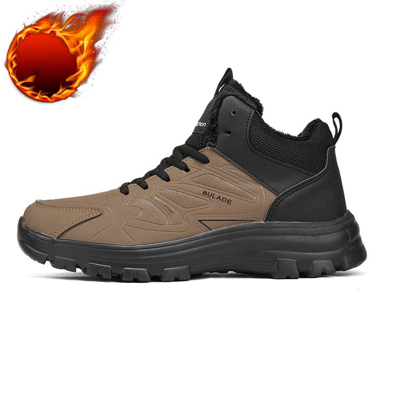 Winter Snow Boots For Men Women Keep Warm Cotton Shoes Outdoor Hiking Shoes Plush Warm High Ankle Boots Big Size 48 Man Sneakers