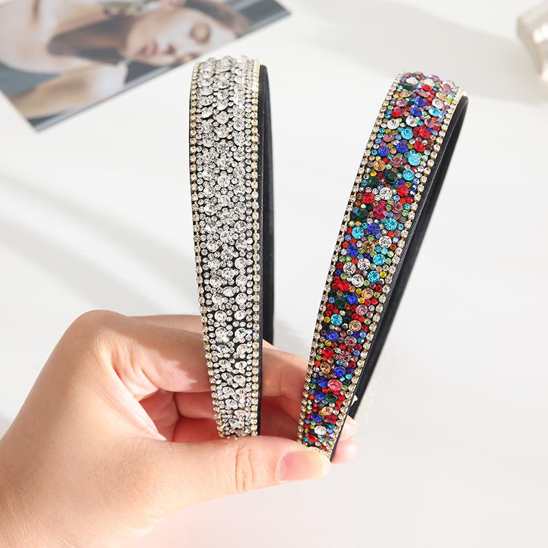 Damen und Mädchen Kristall Strass Stirnband, Mode Diamant Haarband, Glitzer Stirnband, Tägliche Haaraccessoires für Damen
