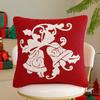 Christmas Elk Snowflake Pillow Sofa Bedside Cushion Embroidered Home Ins Style Pillow European and American