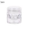 2/5 Pcs Empty Sifter Jars With Mesh Loose Powder Container Clear Cap Diy Cosmetic Refillable Bottles
