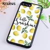 Krajews Lemons Yellow Fruit Pattern Phone Case Cover For iPhone 14 5 6s 7 8 plus X XR XS 11 12 13 pro max Samsung S21 S22 ultra