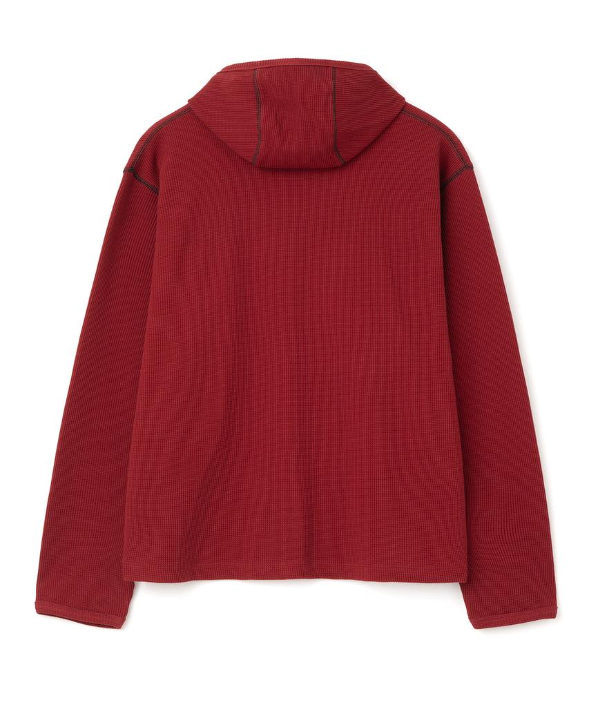 MILLO ARCHIVE Object Stitch Long Sleeve Hoodie [Burgundy]