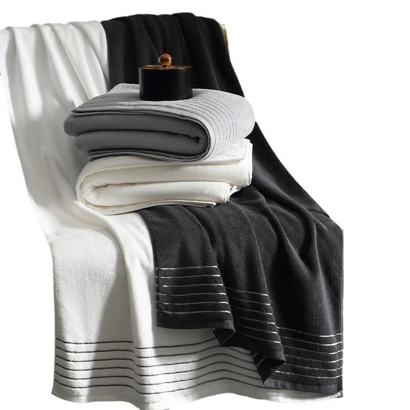 2024 Luxury Thickened Pure Cotton Bath Towel - Lint-Free & Highly Absorbent for Men and Women
