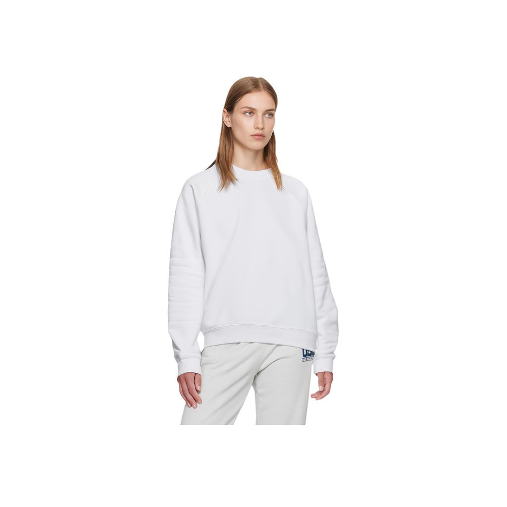 Nike Pure Color Crew Neck Long Sleeve Sweatshirt Women Tops White BV7488-100