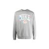Logo Print Pullover Crew Neck Sweatshirt Men Sweatshirt Gray DR8033-063