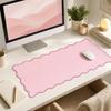 Non Slip Desk Pad PU Leather Keyboard Mat Solid Color Desktop Cover  Gaming Room