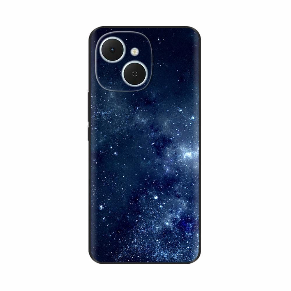 For Tecno Spark 40C Case Flowers Soft Silicone TPU Phone Cases For Tecno Spark 40C Shockproof Cool Wolf Flowers Protective Cover