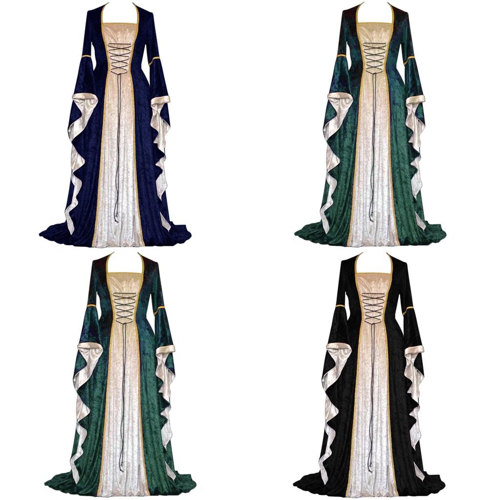 Stupendo Abito Gotico Vittoriano Vintage Perfetto Per Feste Medievali Ed Eventi Cosplay
