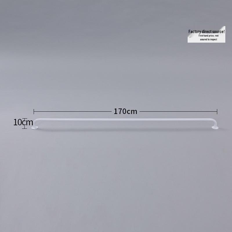 Wall-mounted & Side-mounted Drying Rod for Bedroom Wardrobe and Balcony - Fixed Top-Mounted Clothes Rack, Free Shipping