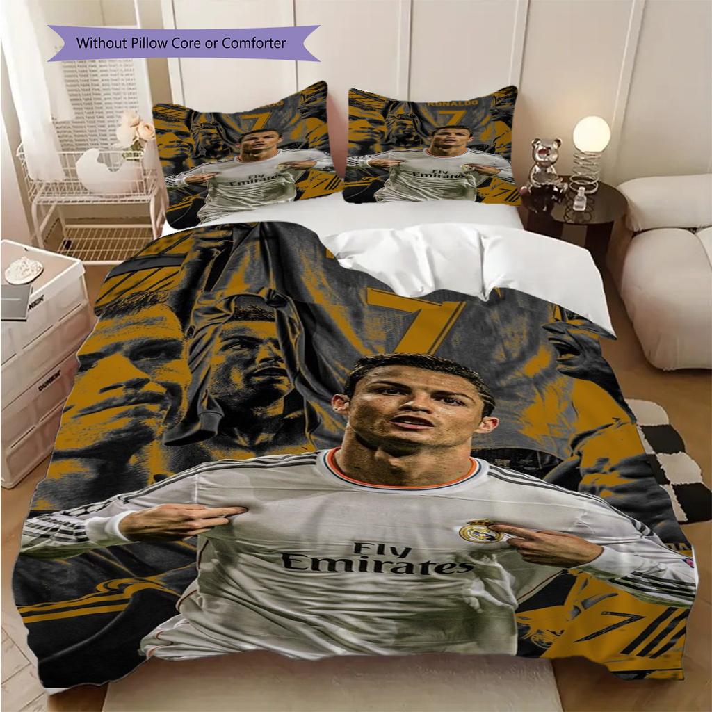 Biancheria da letto Legacy di Ronaldo (1 * copripiumino + 2 * federa, senza nucleo) Set biancheria da letto piatto 2D Copripiumino e federa Morbido e confortevole