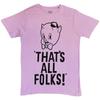 Looney Tunes Thats All Folks Tee TShirt Unisexs