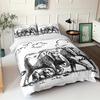Elephant Print Bedding Set for Kids Adults,Microfiber Duvet Cover Grassland Animal Elephant Giraffe Quilt Cover with Pillowcases