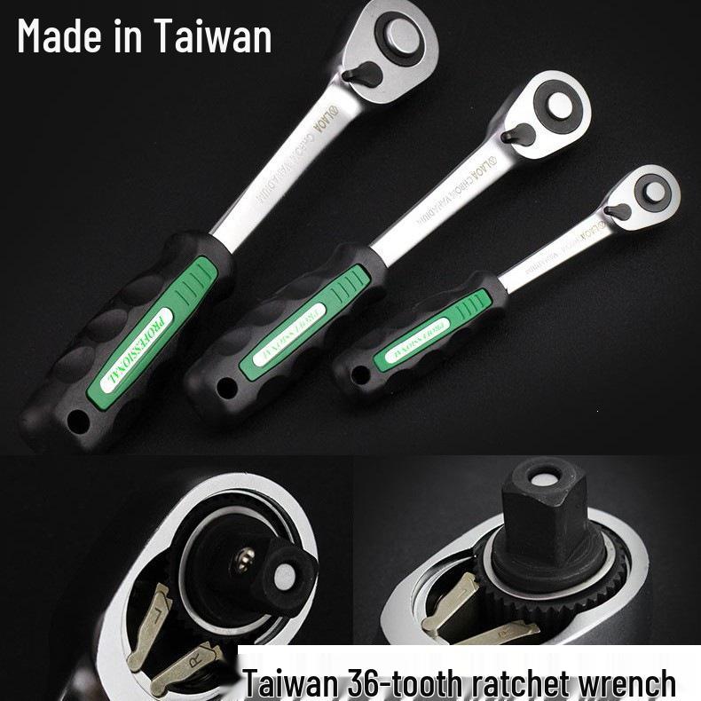Taiwan Multi-Functional Ratchet Socket Wrench Set for Auto Repair and Maintenance