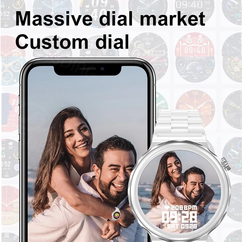 Smart Watch Women Custom Dial Answer Call Sport Watches Nfc Access Control Waterproof Smartwatch For Lady Girlfriend Lover Gift