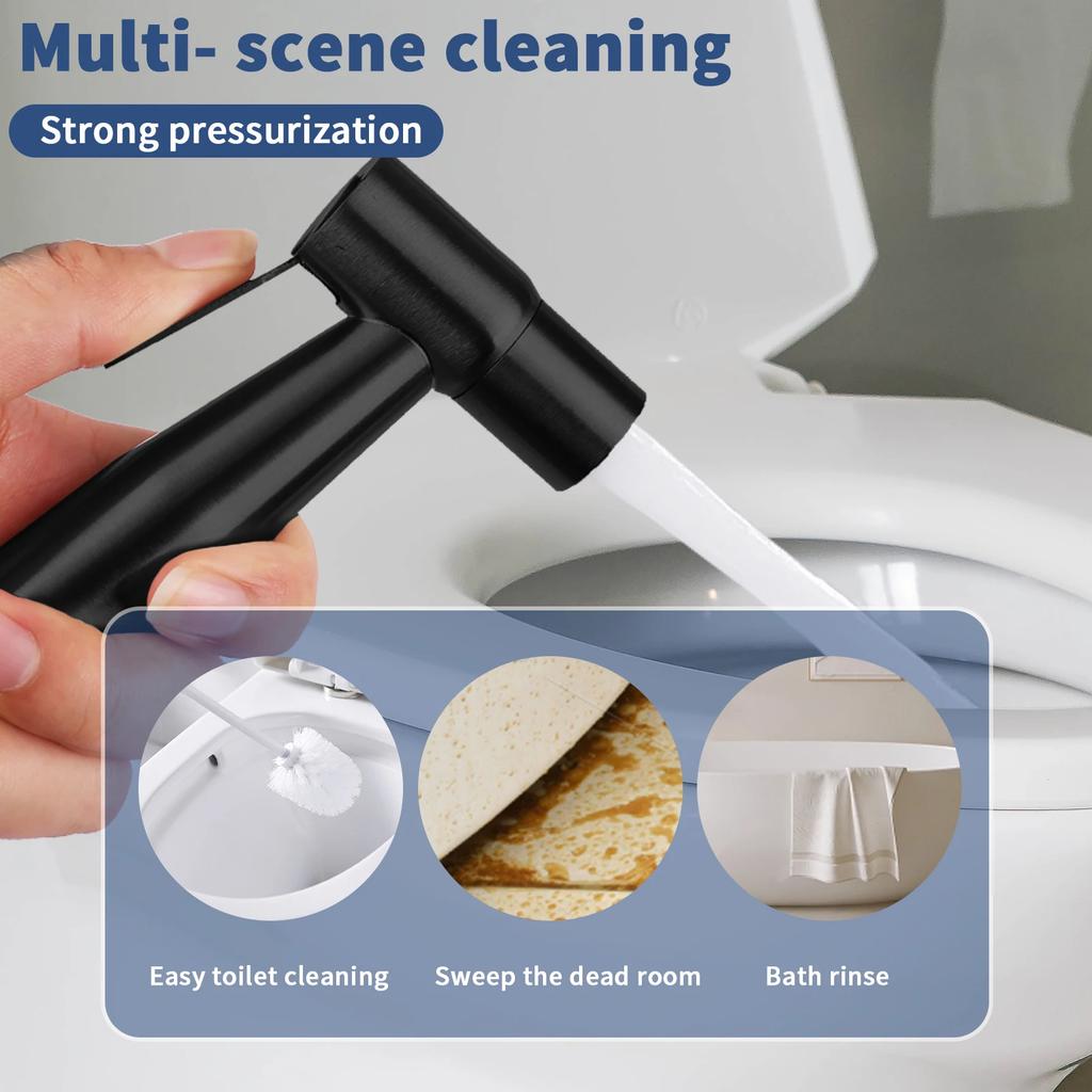304 Stainless Steel Toilet Companion Spray Gun Set Bathroom Household Douche High Pressure Nozzle Woman Washer Water Gun