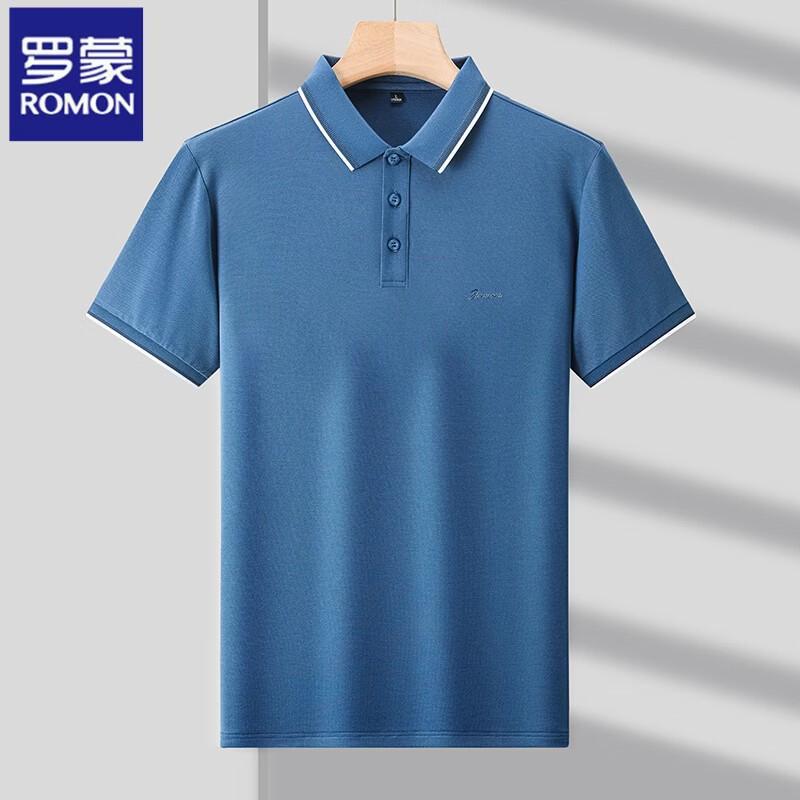 ROMON Men s Silk Blend Polo Shirt 4XL