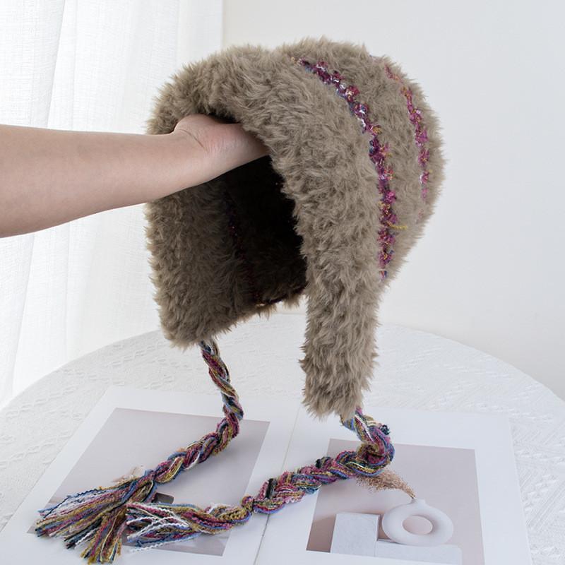 Knit Cap For Autumn And Winter With Breathable And Insulating Features хаки