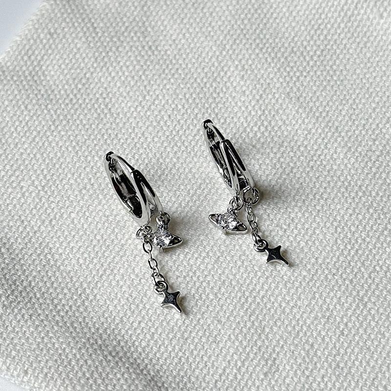 Demon Eye Zircon Tassel Earrings: Stylish, High-End Ear Cuffs for Everyday Wear