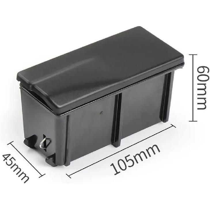 

Black Carbon Fiber Car Front Center Console Ashtray Compatible With ML GL W166 GLE GLS(Black)