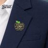 Canvas Bag Accessory Brooch Pin Enamel Teacher-Themed Fruit Shape Lapel