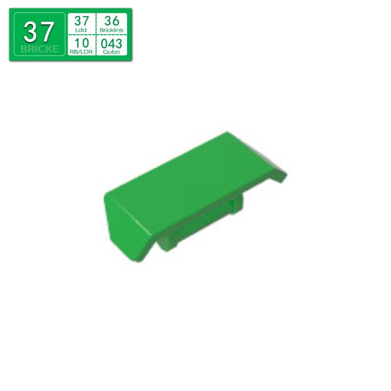 BRICKE 98834 2x4 Building Block with Handle Spoiler - LEGO Compatible MOC Accessory 50g (~56 pcs)