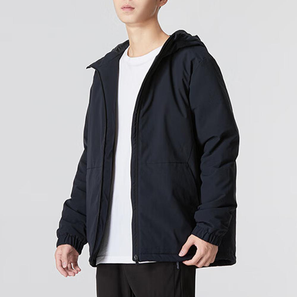 Under Armour Matte Cotton Feel Mechanical Stretch Solid Waterproof Windbreaker Men Outerwear Black 22600902-001