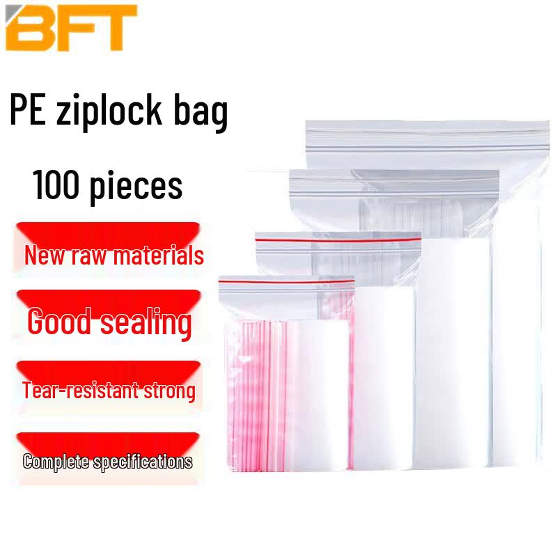 Self-Sealing Transparent Storage Bags