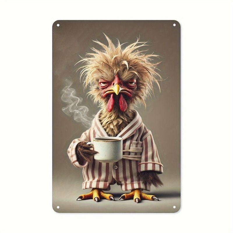 Retro Metal Animal Wall Art for Home Kitchen Farm Cafe Garden