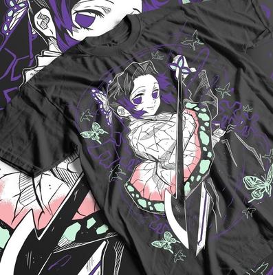 T-shirt Shinobu Kocho Demon Slayer Kimetsu No Yaiba Design Maglietta Anime Tutte le Taglie
