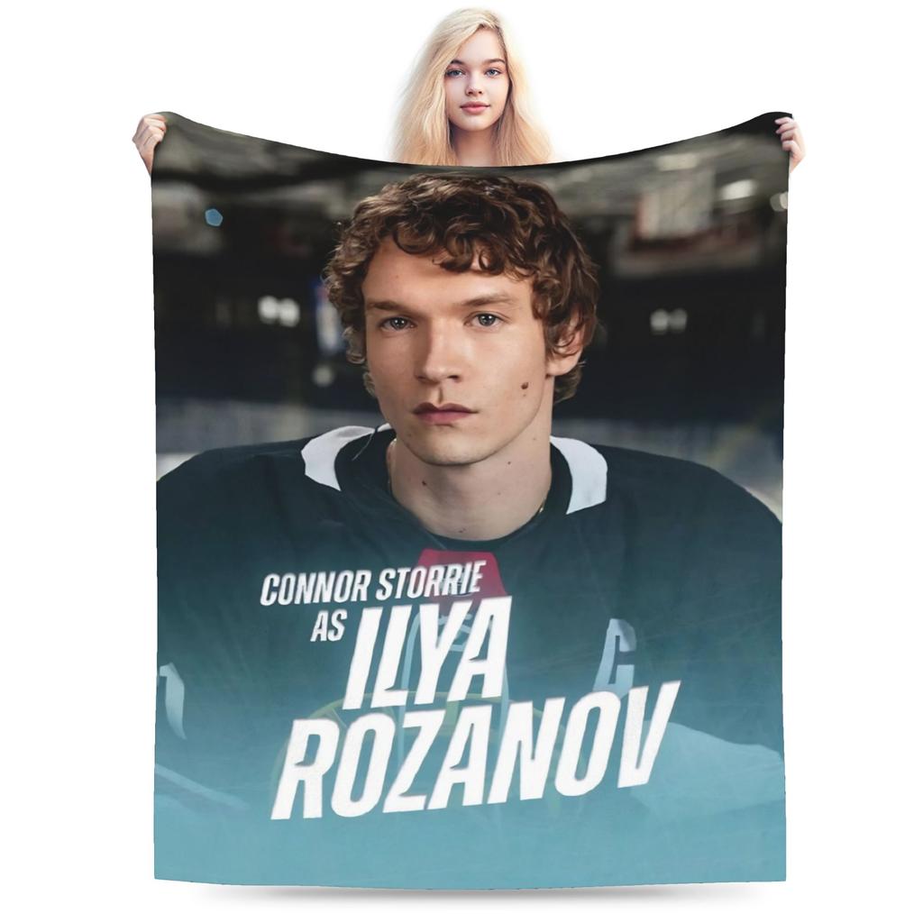 Comfortable Heated Rivalry Hollanov Sports Drama Shane Hollander Ilya Rozanov Blanket Blanket Throw Warm Flannel for Travel