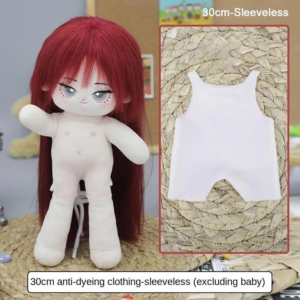 Soft Sleeveless Doll Backing Shirt Fleshcolor Sleeved Doll Bottoming Shirt Cotton Stuffed Doll