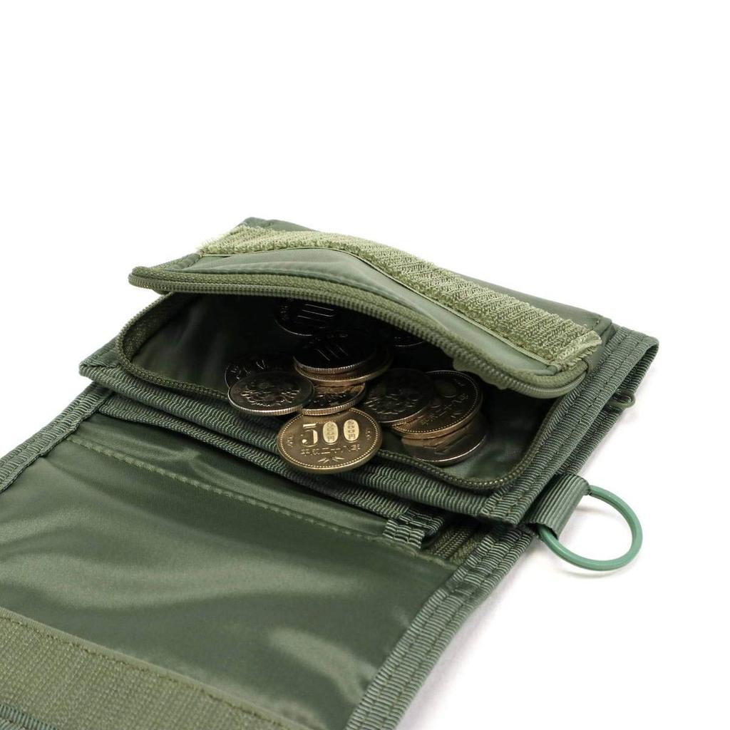 PORTER Nylon Tri-fold Wallet, Breathable and Lightweight [CAPSULE] 555-06439 1. Black