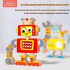 Creative DIY Wooden Robot Assembly Kit - Educational 3D Cartoon Toy
