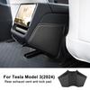 Suede Leather Anti-Kick Door Sticker for Tesla Model 3 Model Y 2017-2026 Interior Protection