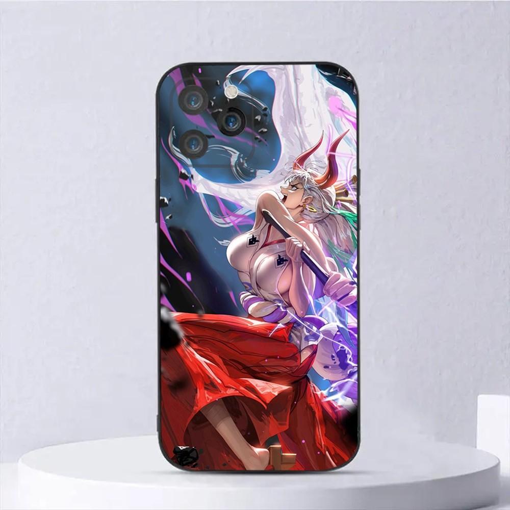 

Аниме Y-Ямато Чехол для телефона для iPhone 16,15,14,13,12,11,Plus,Pro Max,XS,X,XR,SE,Mini,8,7 Мягкий силикон Черный чехол iPhone13